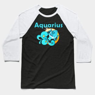 Aquarius Zodiac sign Baseball T-Shirt